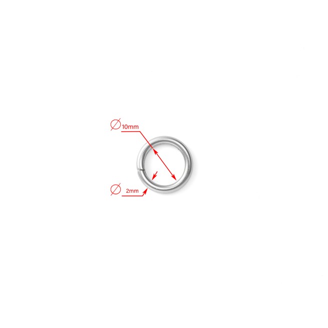 Кольцо НИКЕЛЬ 10х2мм тип01