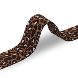 Стрічка реміннна 49 мм нейлон LEOPARD коричневий чорний Італія